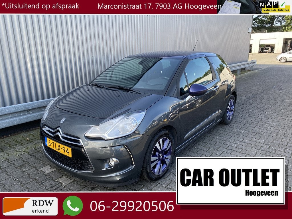 Citroën DS3 1.2 VTi Business Clima, Navi, CC, PDC, LM, nw., Auto's, Voorwielaandrijving, Euro 5, Stof, Gebruikt