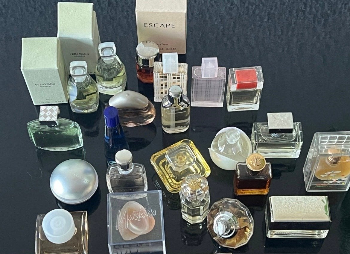 Vintage parfum miniaturen collectie, Verzamelen, Parfumverzamelingen, Ophalen of Verzenden, Zo goed als nieuw