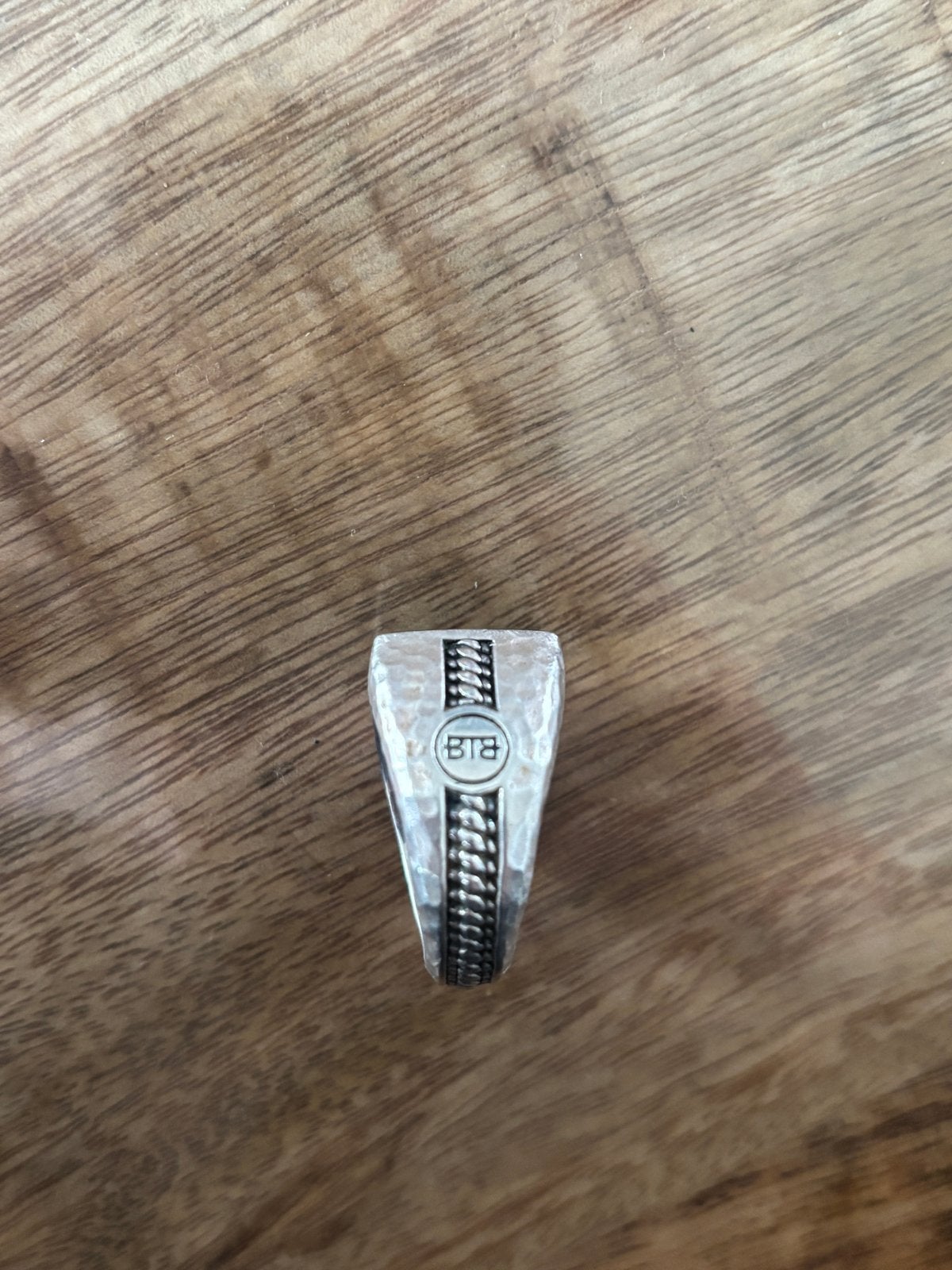 Buddha to Buddha Ring Zilver met Zwarte Steen Maat 21, Sieraden, Tassen en Uiterlijk, Ringen, Ophalen, 20 of groter, Heer, Zo goed als nieuw