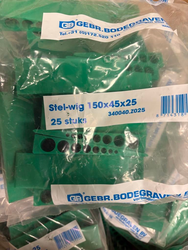 Stel wig  25 stuks zak 5 euro, Ophalen of Verzenden, Nieuw