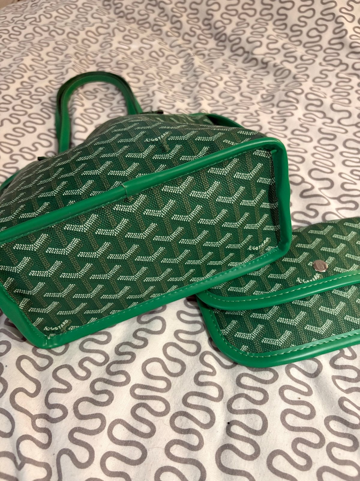 Goyard Saint Louis PM Groen, Ophalen of Verzenden, Zo goed als nieuw, Groen, Shopper