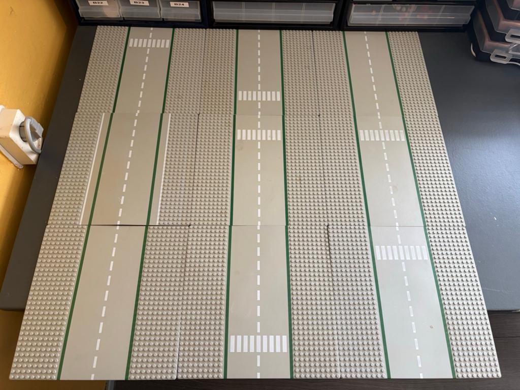 Partij lego wegenplaten platen recht, Kinderen en Baby's, Speelgoed | Duplo en Lego, Verzenden