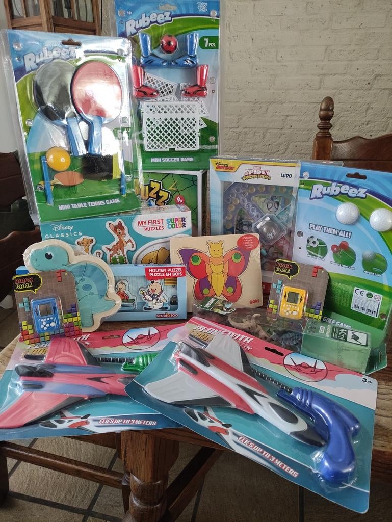 Houten Puzzels, game spellen, dinosaurus, en spellen., Ophalen of Verzenden, Nieuw