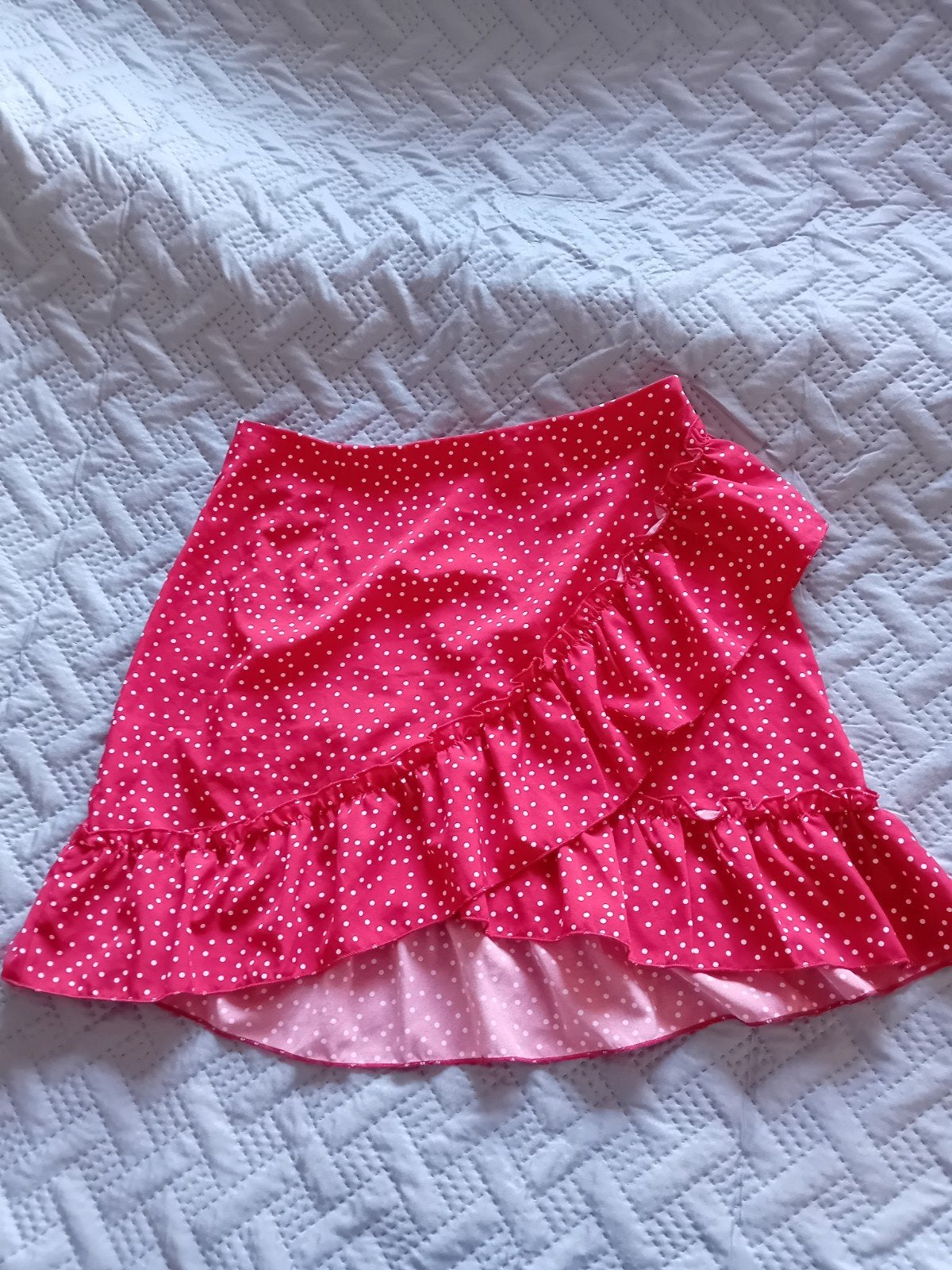 Shein Asymmetrische Rok met Polka Dots - Maat M, Maat 38/40 (M), Ophalen of Verzenden, Zo goed als nieuw, Boven de knie