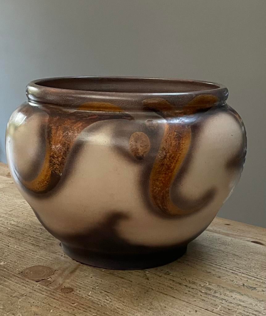 Vintage Zenith Gouda Bloempot - Willem Stuurman, Antiek en Kunst, Ophalen of Verzenden