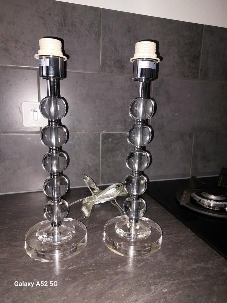 3 tafel lampen, Ophalen of Verzenden, Overige materialen, Minder dan 25 cm