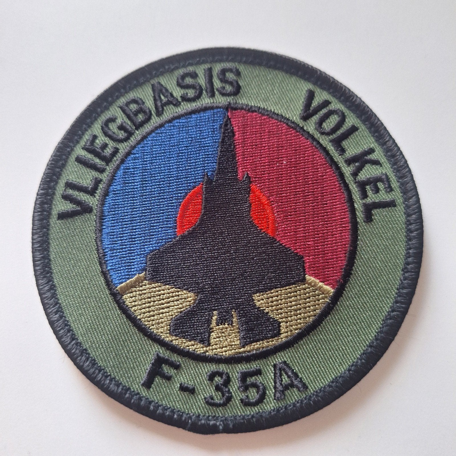 Patch Vliegbasis Volkel F-35A met klittenband, Ophalen of Verzenden, Nieuw