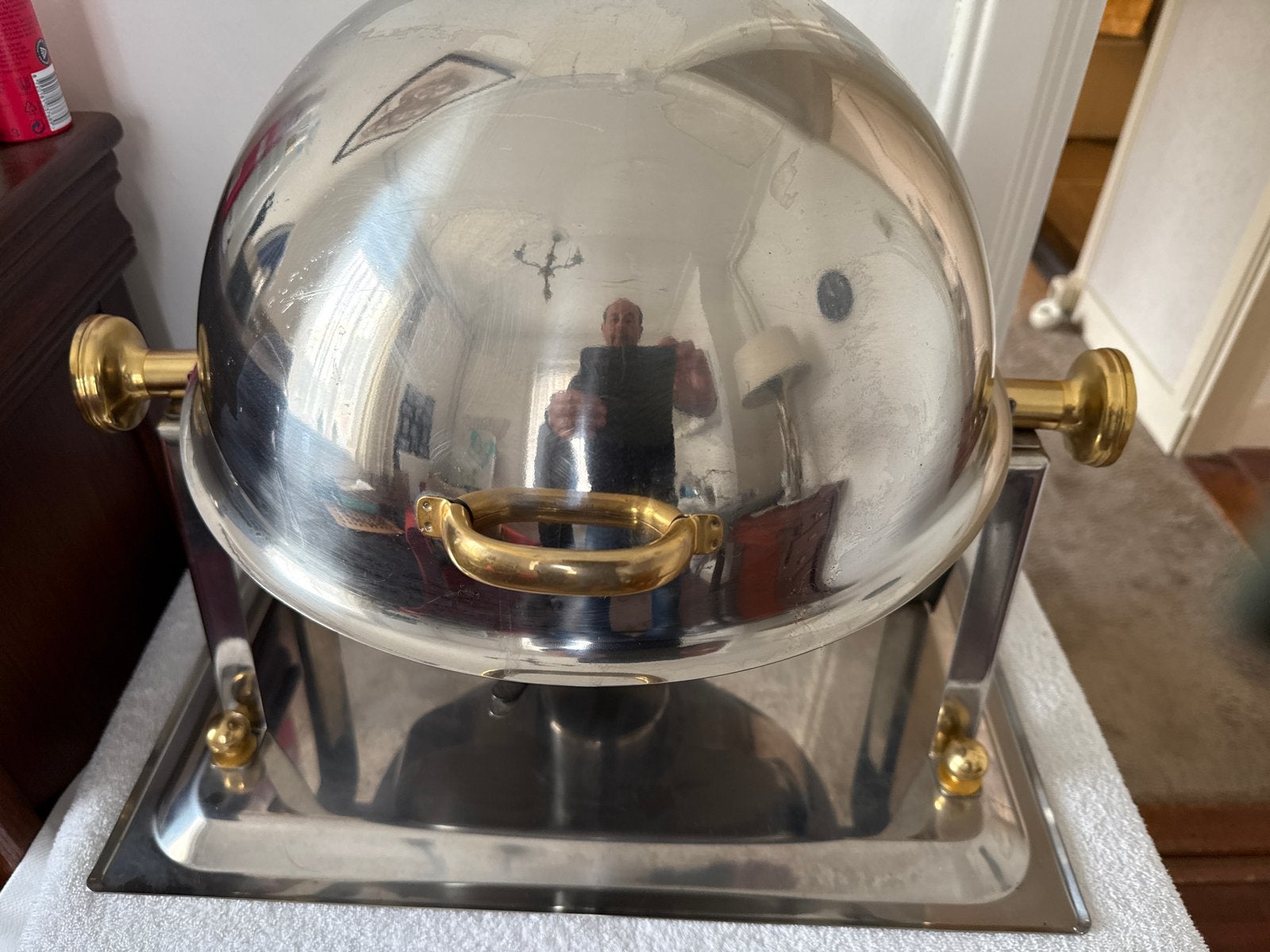 Chafing Dish - Warmhoudschaal met deksel en brander, Ophalen, Zilver, Metaal, Overige merken