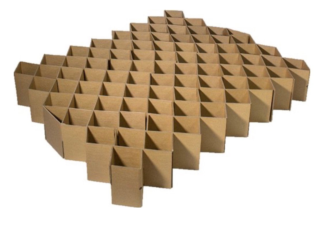 Opvouwbaar 2-persoons bed van karton Kartent, Ophalen, Tweepersoons, Zo goed als nieuw, 180 cm