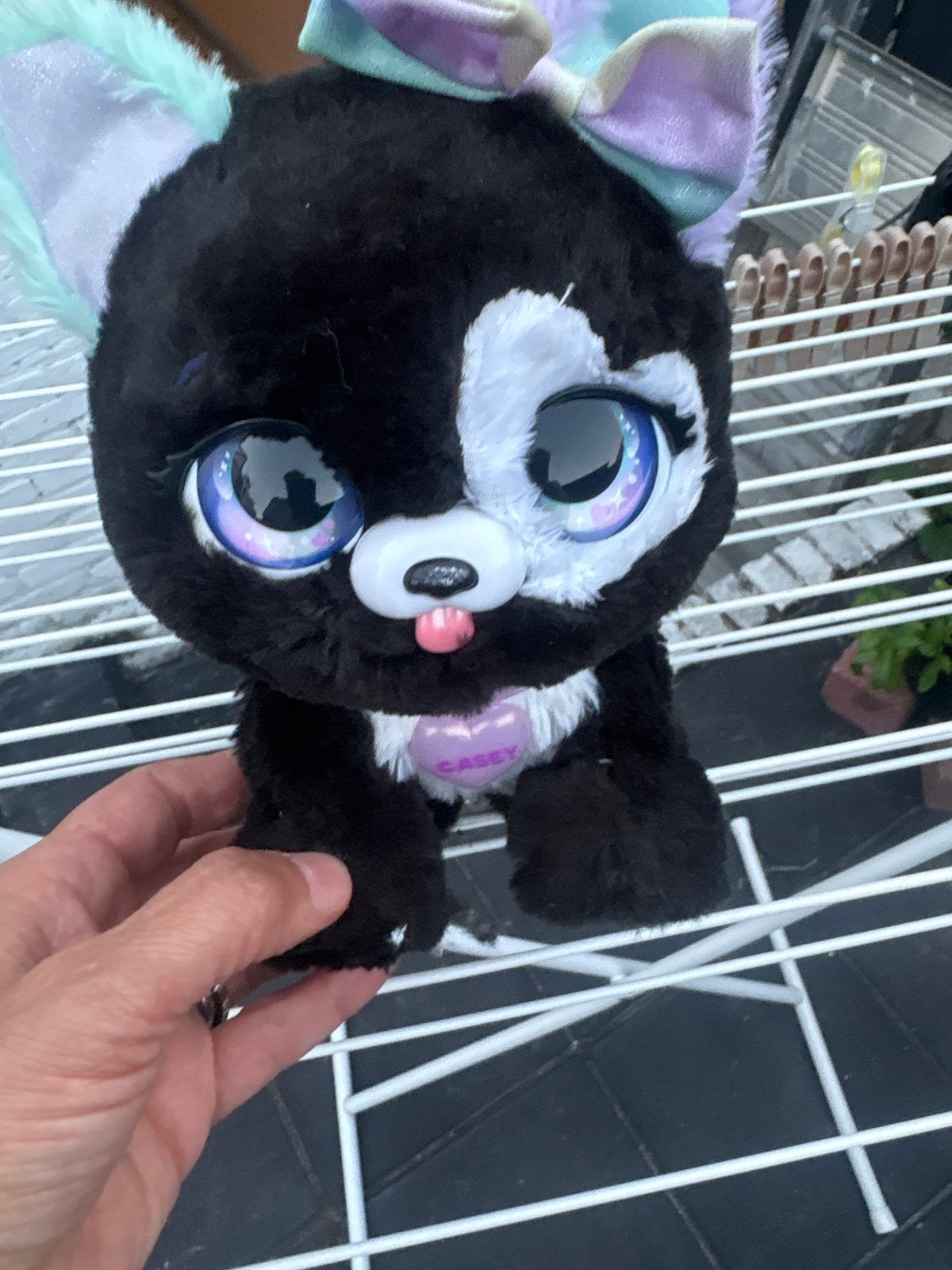 FurReal Friends Poopalots Big Wags Hondje Casey, Overige merken, Overige karakters, Zwart, Zo goed als nieuw