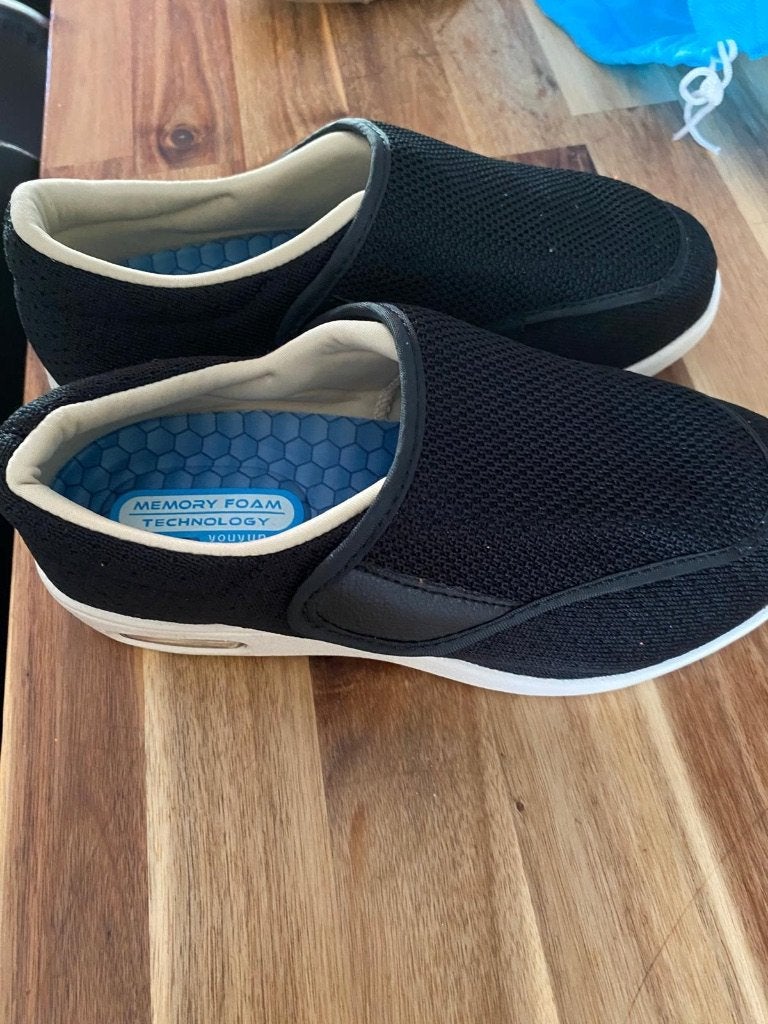 Zwarte instappers met memory foam, Kleding | Dames, Schoenen, Ophalen, Nieuw, Onbekend, Instappers