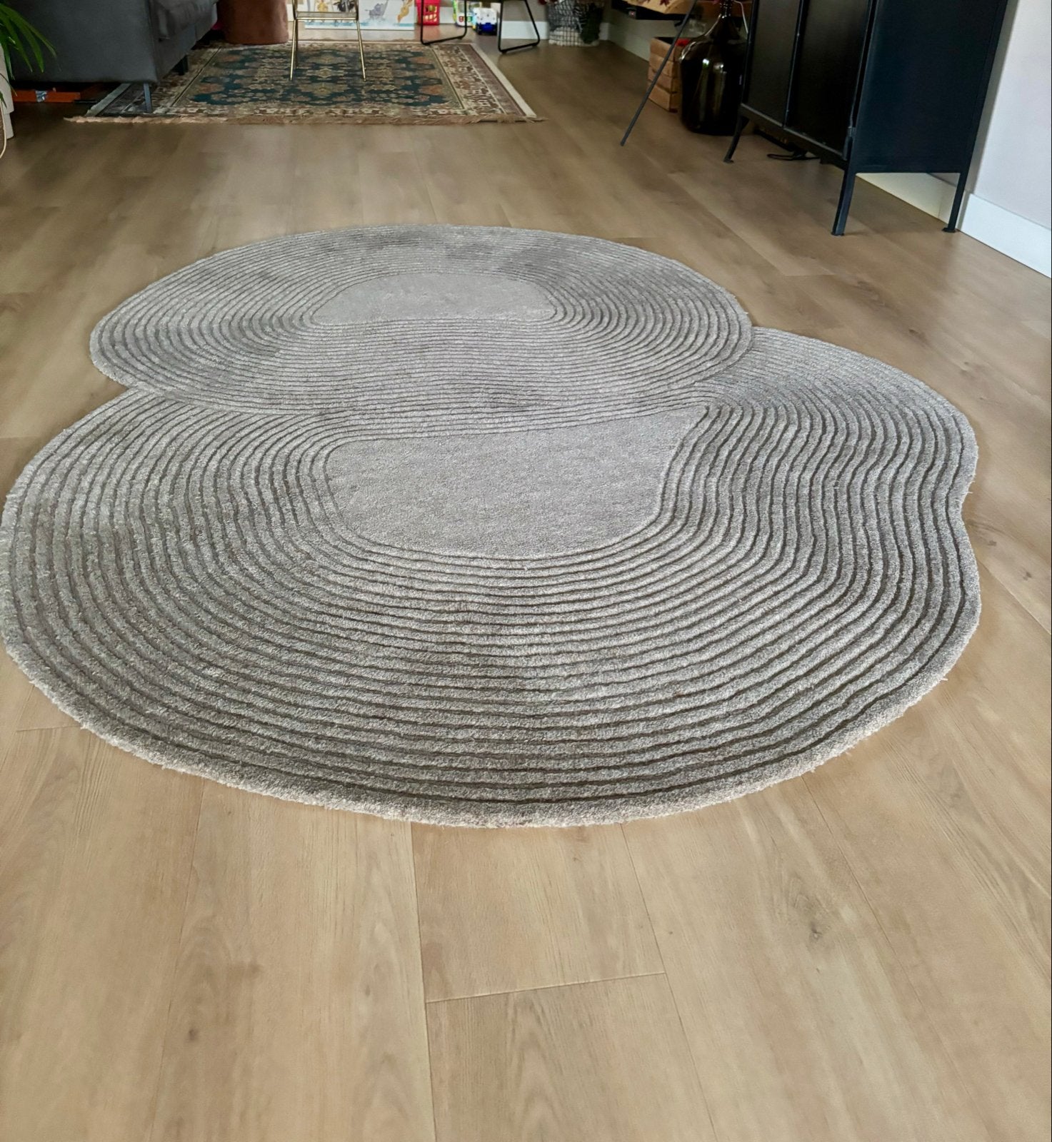 Bolia Zen Vloerkleed - Donkerbeige Wol - 180x240 cm, Ophalen, Beige, 150 tot 200 cm, 200 cm of meer