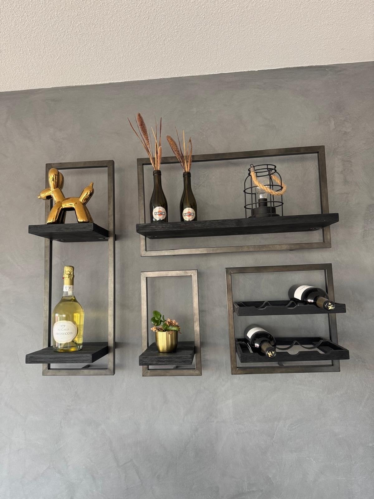 Set van Shelfmate wandplanken/wijnrekken van Bodhi,, Ophalen, Zo goed als nieuw