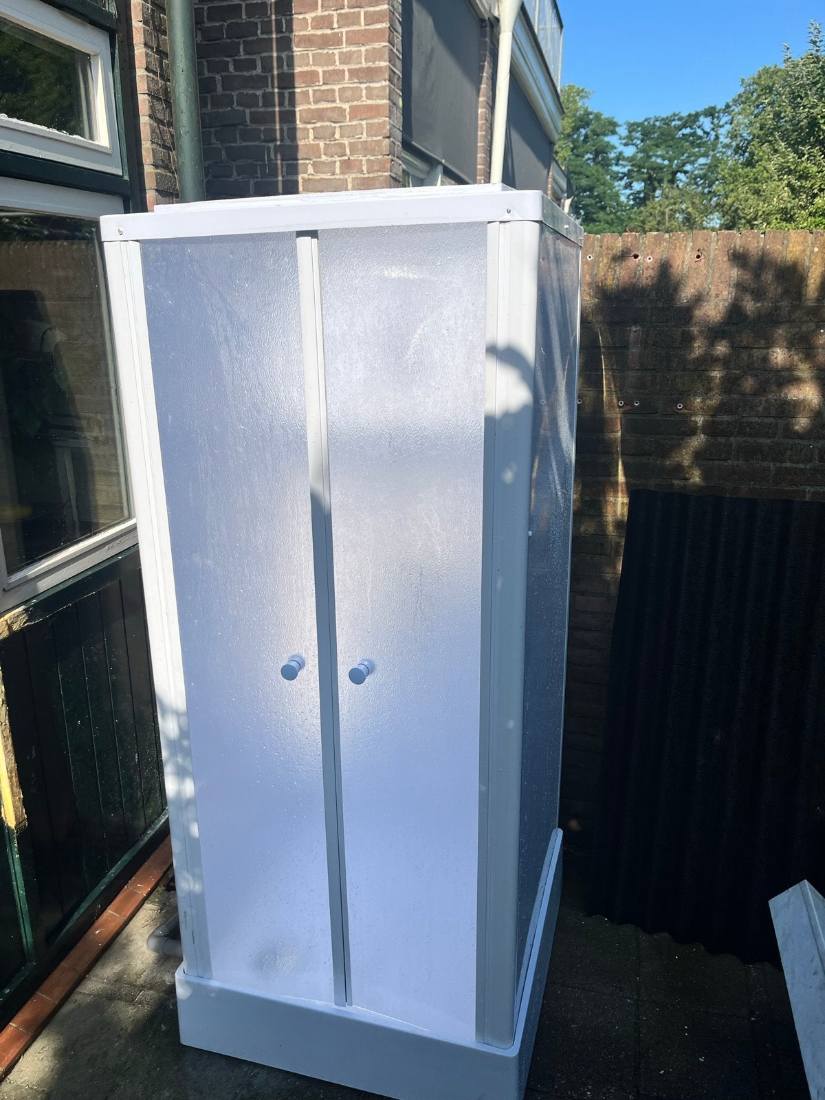 Nooddouche  te koop, Doe-het-zelf en Verbouw, Sanitair, Ophalen of Verzenden, Gebruikt, Douche