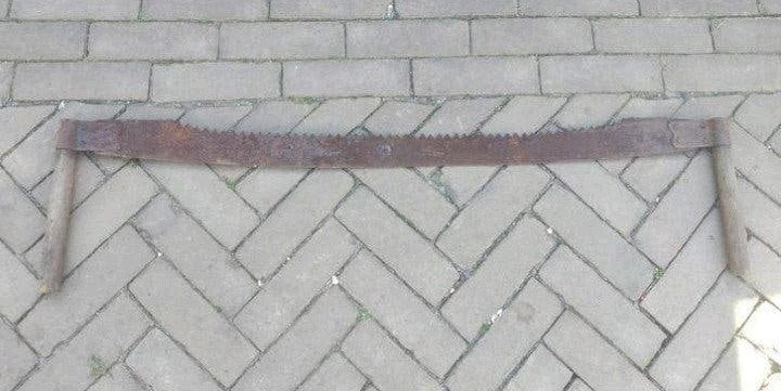 Antieke trekzaag - Tweehandige zaag, Ophalen of Verzenden