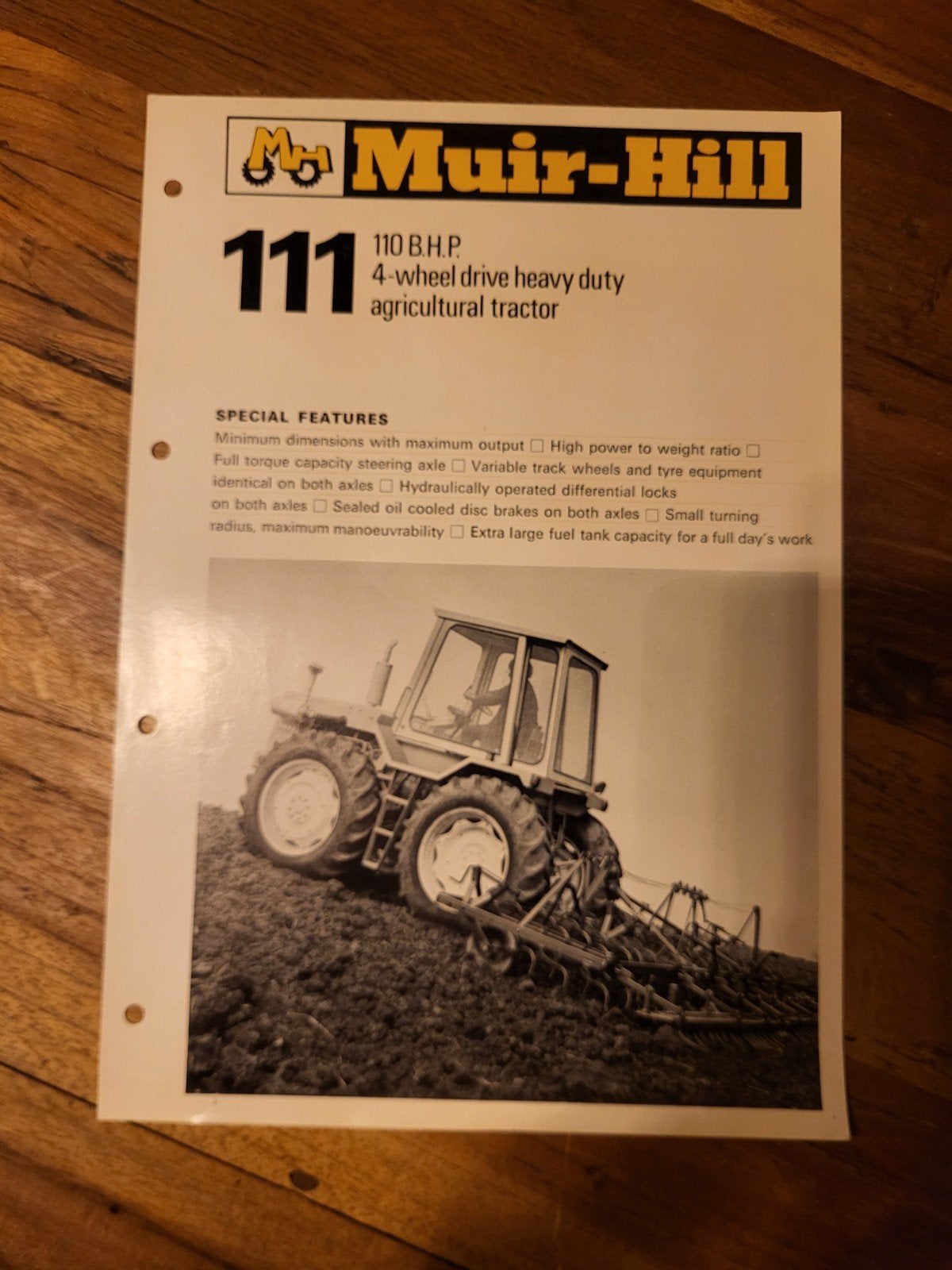 tractor folder Muir-Hill 111, Boeken, Ophalen of Verzenden