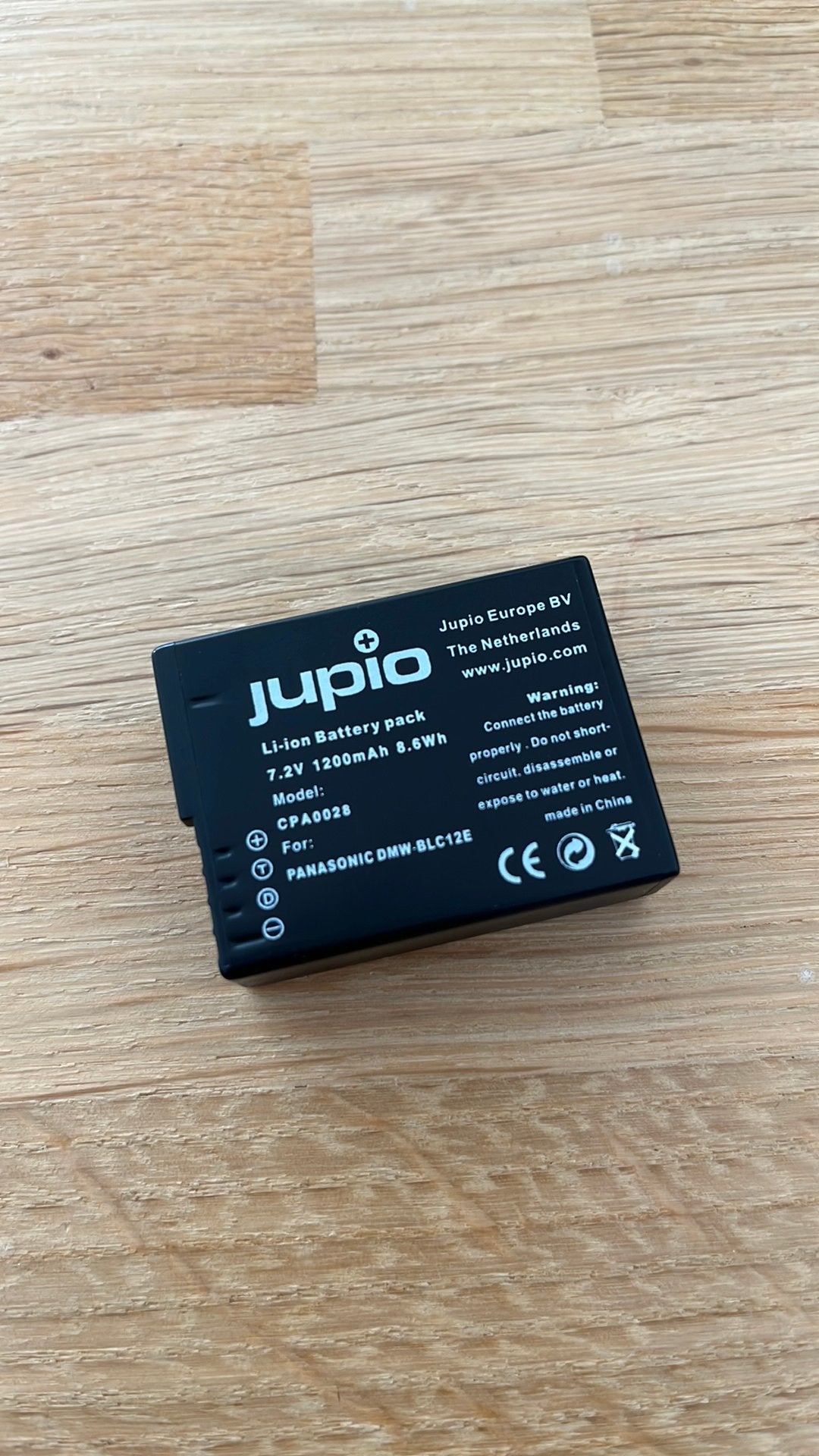 Jupio batterij te koop voor Panasonic LUMIX DMC-FZ1000, Gebruikt, Jupio, Panasonic, Batterij