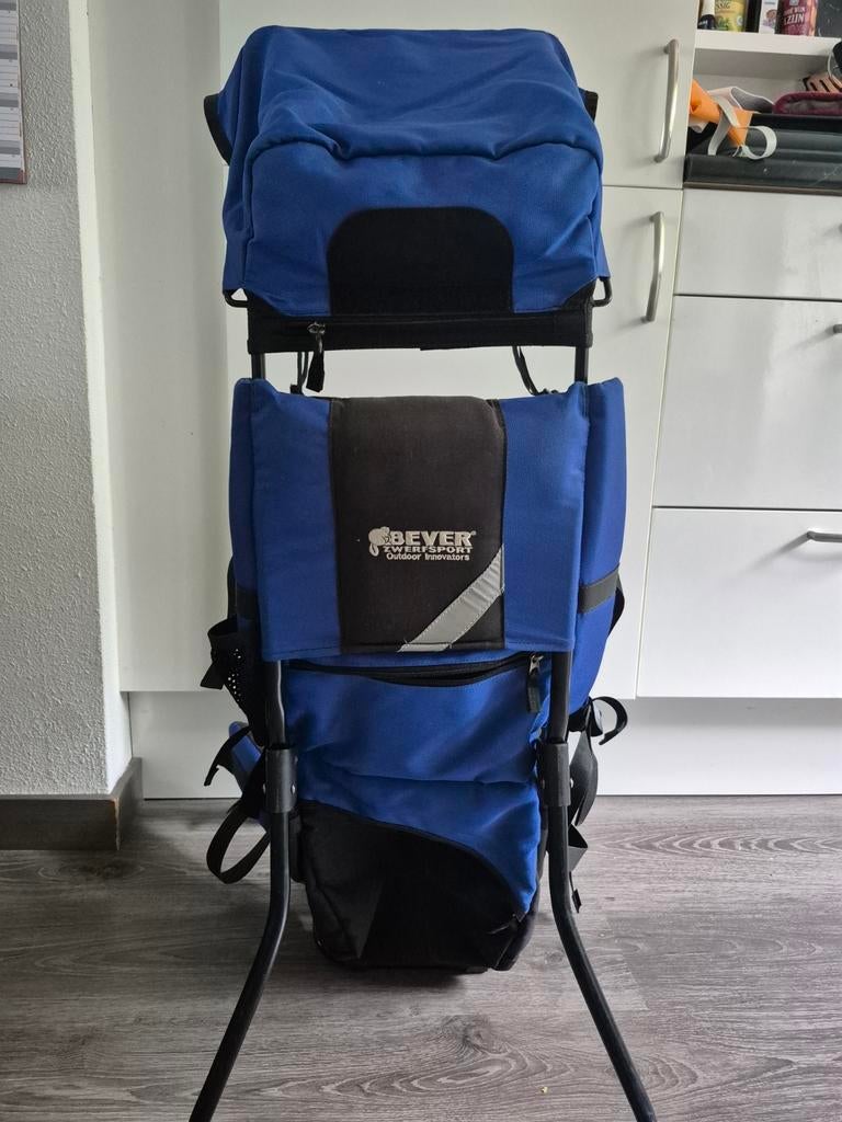Bever Outdoor Sport Rugdrager - Blauw, Gebruikt, Rug, Draagzak, Ophalen