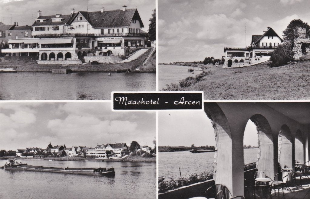 18569 Maashotel Arcen Limburg 1966 Lottum Well Velden, Verzenden, 1960 tot 1980, Gelopen, Limburg