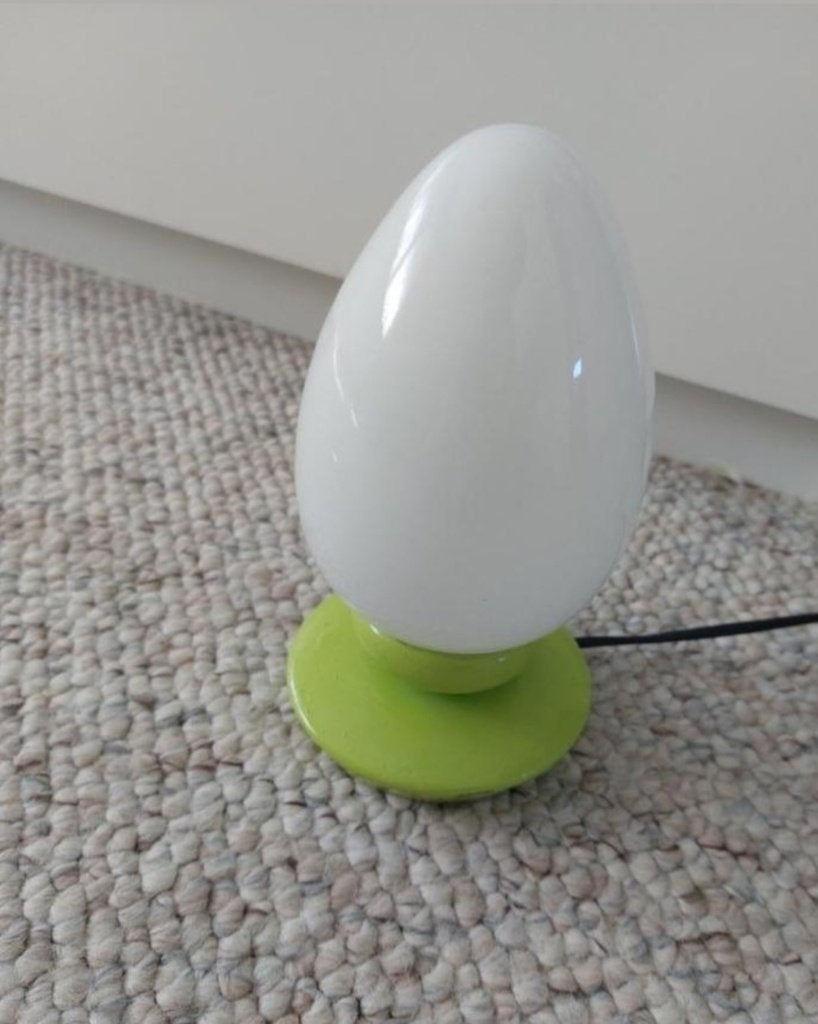 vintage lamp ei, Huis en Inrichting, Gebruikt, Vintage, Ophalen of Verzenden, Glas