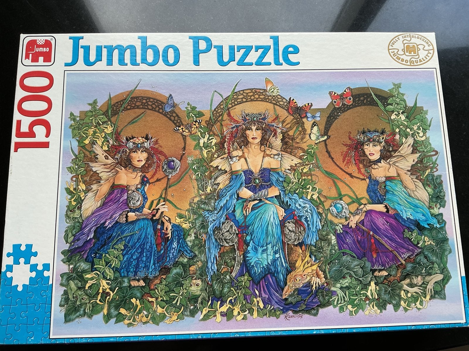 Jumbo Legpuzzel 1500 stukjes - Fantasy Elfen, Ophalen of Verzenden, Meer dan 1500 stukjes, Gebruikt, Legpuzzel