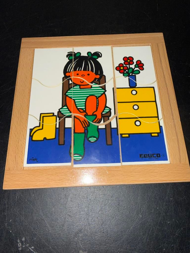 Puzzel educo sokken aantrekken, Kinderen en Baby's, Speelgoed | Kinderpuzzels, Ophalen of Verzenden, Minder dan 10 stukjes, Gebruikt