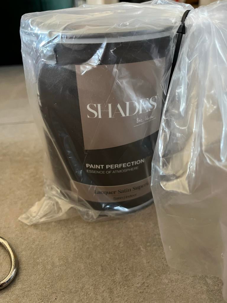 Eric Kuster Shades Selenite Zijdeglans Satin Lak 1 Liter, Doe-het-zelf en Verbouw, Verf, Beits en Lak, Ophalen, Nieuw, Lak, Grijs