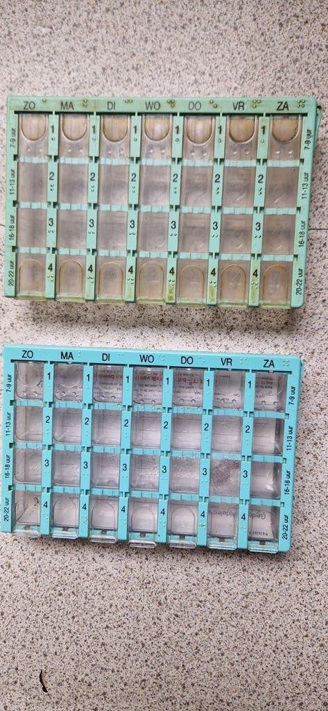 Pillendoosjes 2x, Diversen, Ophalen of Verzenden, Gebruikt