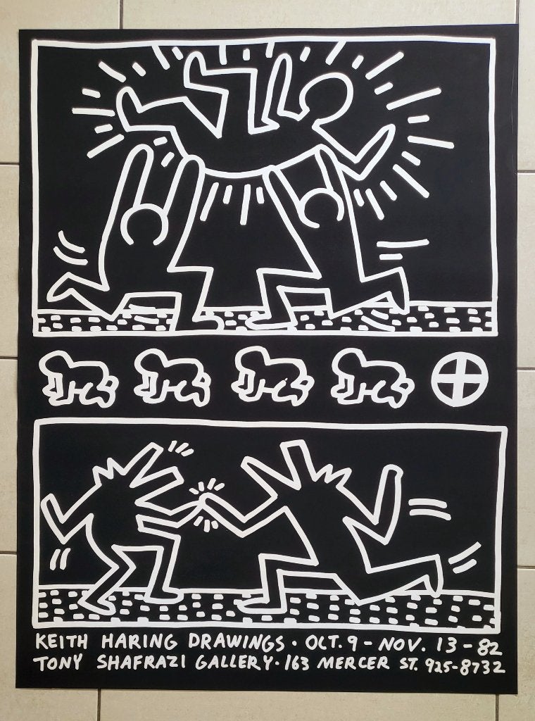 Keith Haring - Tony Shafrazi Gallery - 1982, Antiek en Kunst, Verzenden