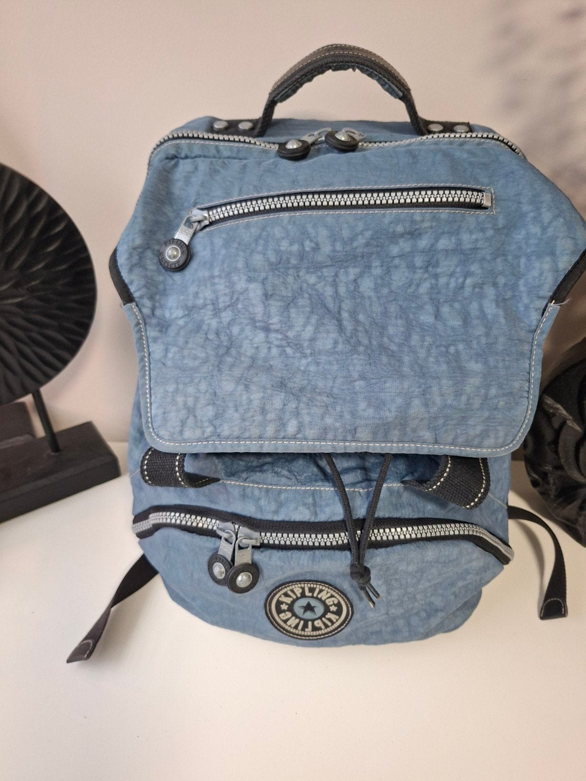 Kipling rugzak - Blauw - Zo goed als nieuw, Ophalen of Verzenden, Zo goed als nieuw, Kipling
