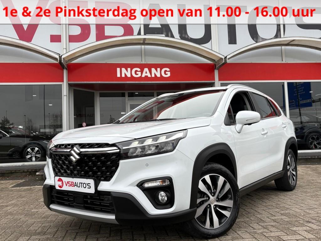 Suzuki S-CROSS SX4 1.4 BOOSTER-JET HYBRID 4x4 FACELIFT HALF-, Auto's, Suzuki, Gebruikt, Met garantie (alle), Wit, Leder