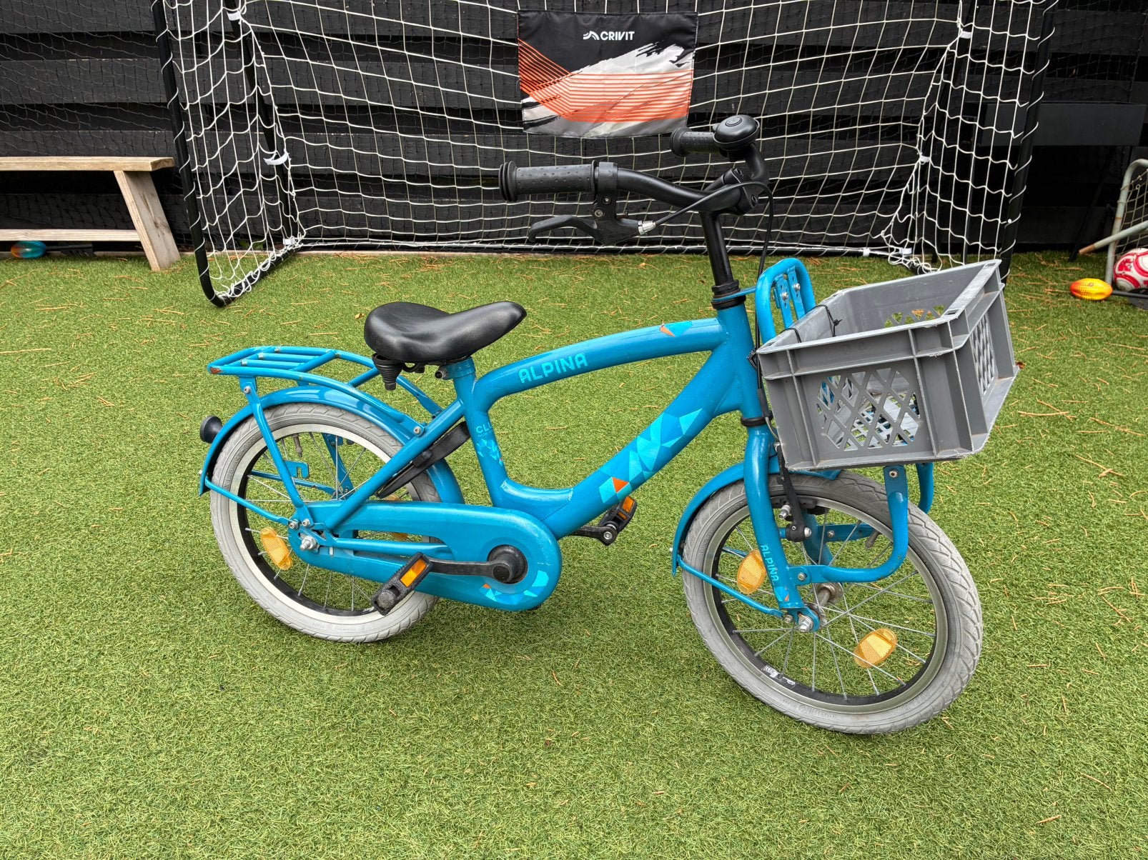 Alpina cargo fiets 16 inch, Ophalen, Zo goed als nieuw, 16 tot 20 inch