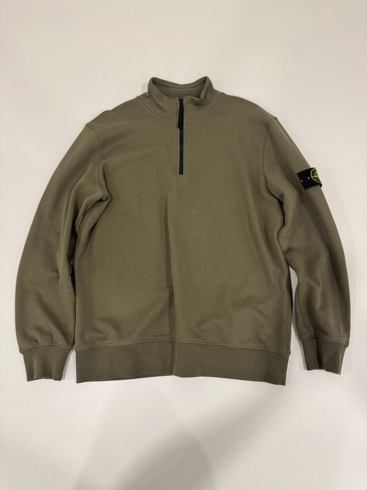 Stone Island Quarter Zip Trui - Maat L, Ophalen of Verzenden, Zo goed als nieuw, Maat 52/54 (L), Groen
