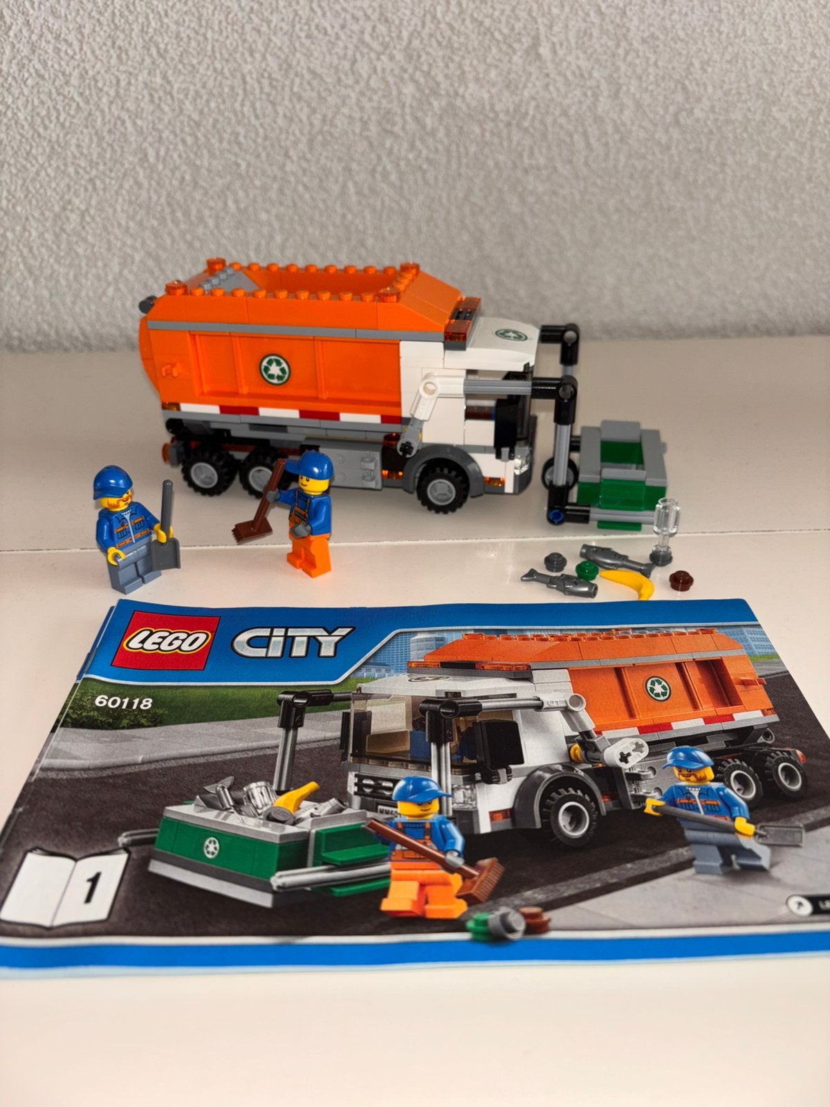 Lego City Vuilniswagen Set 60118 met Minifiguren, Ophalen of Verzenden, Zo goed als nieuw