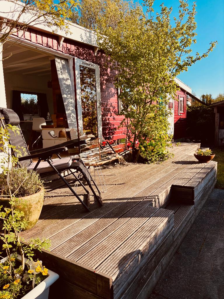 Charmant chalet op eigen grond te koop in Friesland (Menaam), 40 m², 2 slaapkamers, Verkoop zonder makelaar, Chalet