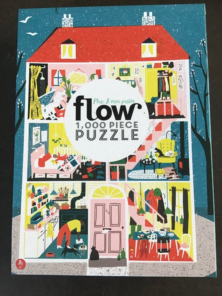 Flow Puzzel Hooray for Today  1000 stukjes, Ophalen of Verzenden, 500 t/m 1500 stukjes, Gebruikt, Legpuzzel