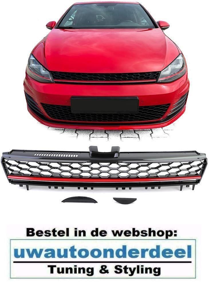 Embleem loos GTI Look Grill Rode Bies Geschikt Voor Vw Golf, Auto diversen, Verzenden, Automotive Parts, A.parts@hotmail.nl, Trasmolenlaan 12 3447 GZ Woerden