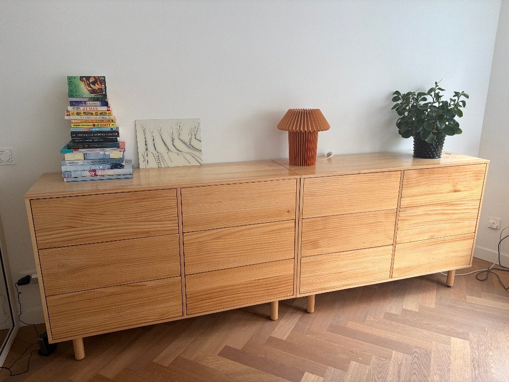 La Redoute Intérieurs Ravi commode – Massief grenen 2 Stuks, Huis en Inrichting, Ophalen, 100 tot 150 cm, 5 laden of meer, Zo goed als nieuw