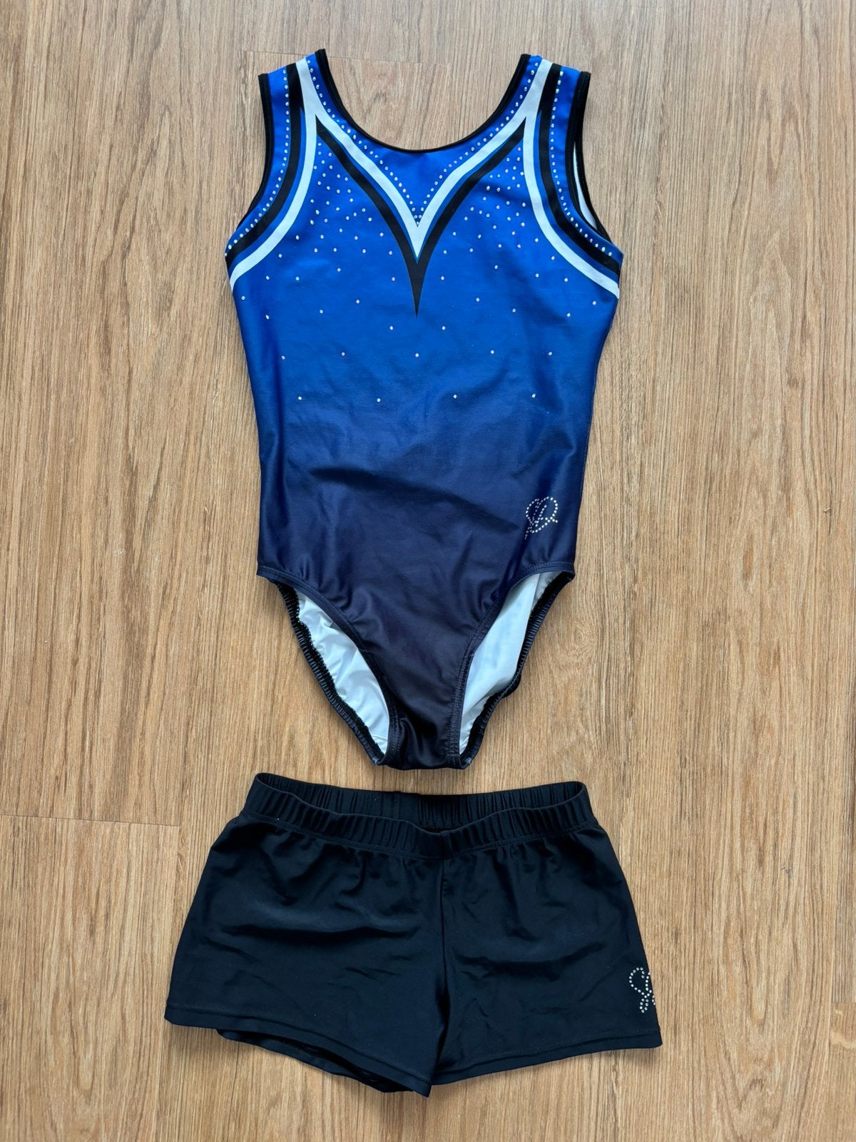 KGV turnpakje met broekje Kaatsheuvel maat 152/158, Blauw, Ophalen of Verzenden, Zo goed als nieuw, Turnpak(je)