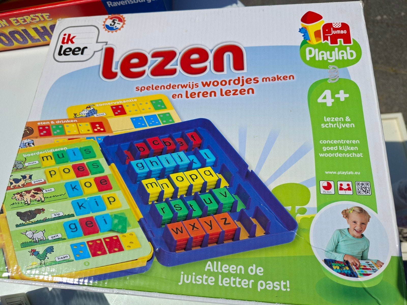 Jumbo Playlab Ik Leer Lezen Spelenderwijs Woordjes Maken, Ophalen of Verzenden, Nieuw, Taal en Lezen