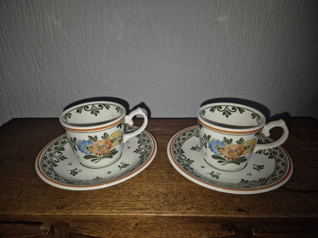 Villeroy & Boch Alt Amsterdam koffie en Espressokopjes, Ophalen of Verzenden, Zo goed als nieuw, Overige stijlen, Kop(pen) en/of Schotel(s)