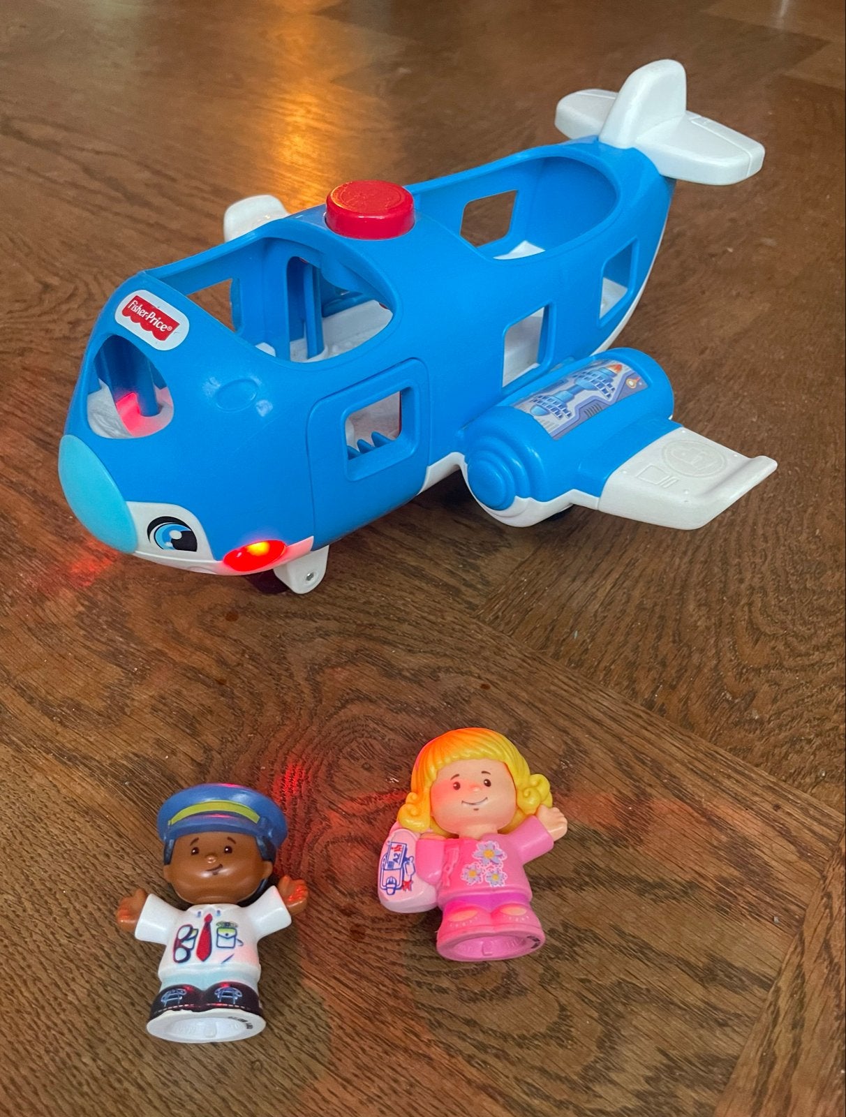 Fisher-Price Little People Vliegtuig, Kinderen en Baby's, Ophalen, Zo goed als nieuw, Auto of Voertuig, Met licht
