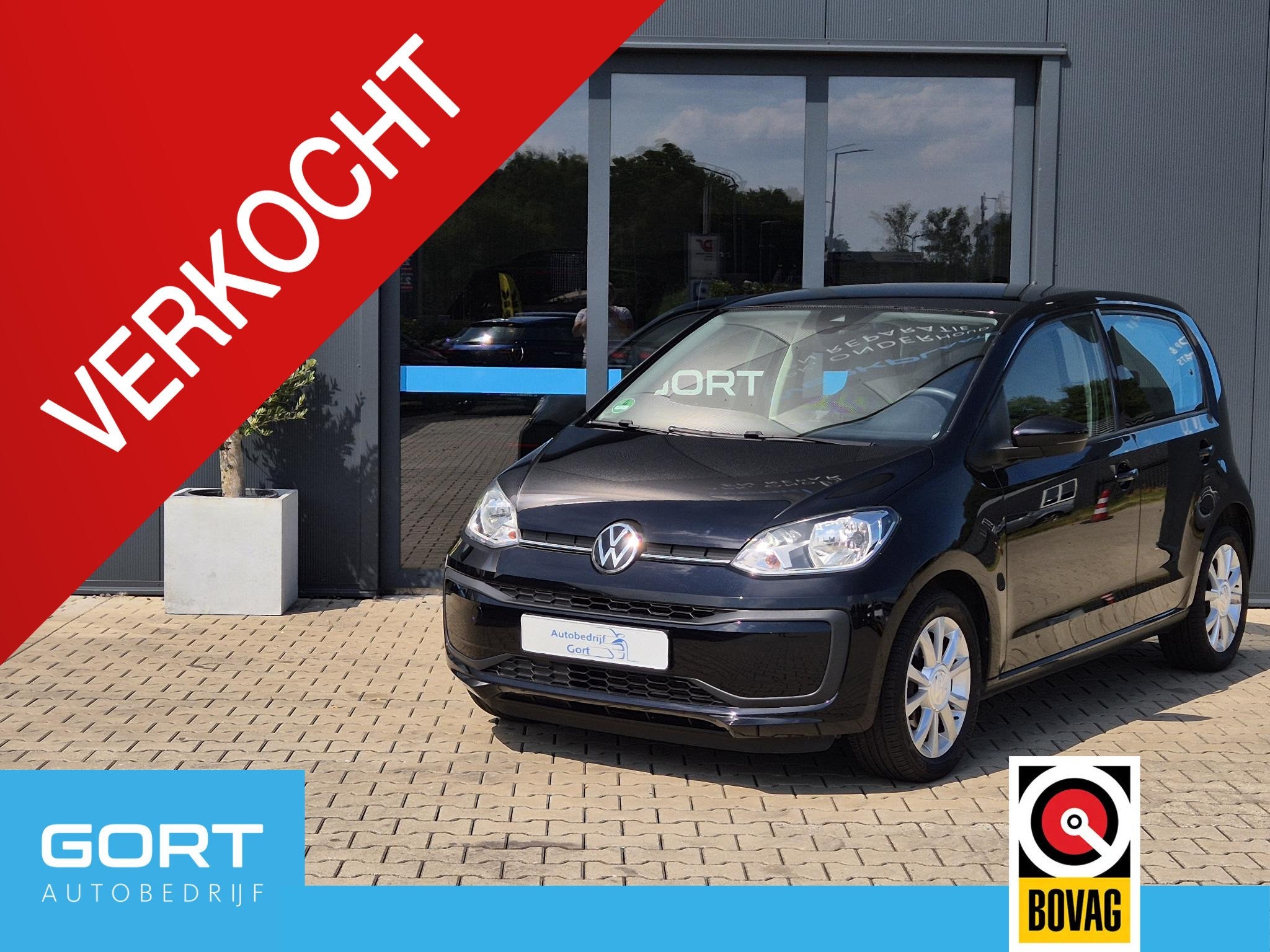 Volkswagen Up! 1.0 Keurige Auto! spotgoedkoop in verbruik !, Auto's, Voorwielaandrijving, Stof, Gebruikt, Bedrijf