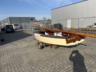 open zeilboot, type Schakel, Watersport en Boten, Open zeilboten, Gebruikt, Schakel, Grootzeil, Inclusief trailer, Roer, Ophalen
