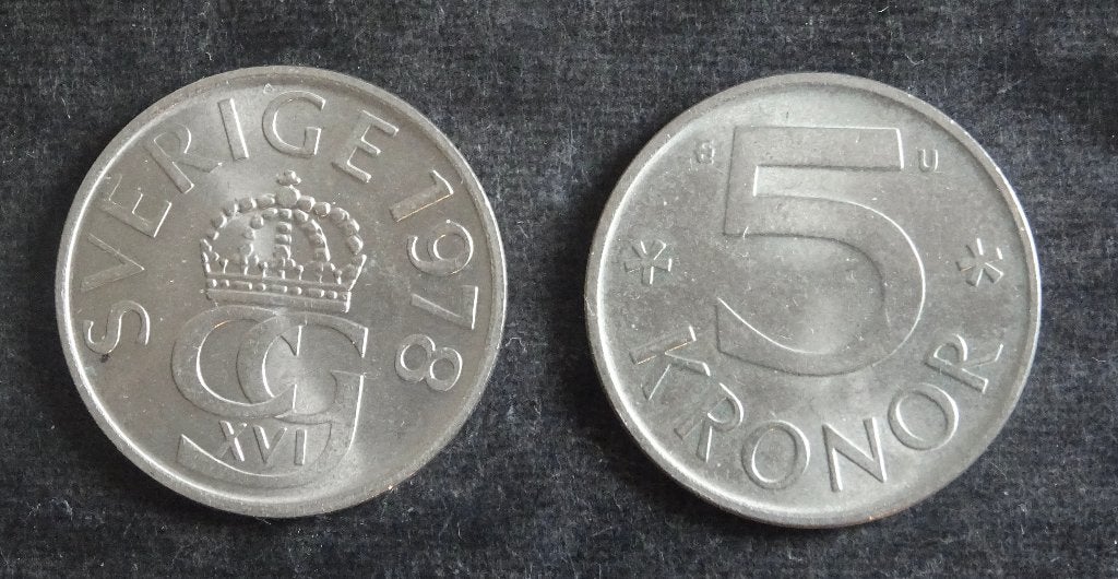 Munten Sweden, Postzegels en Munten, Ophalen of Verzenden, Overige landen