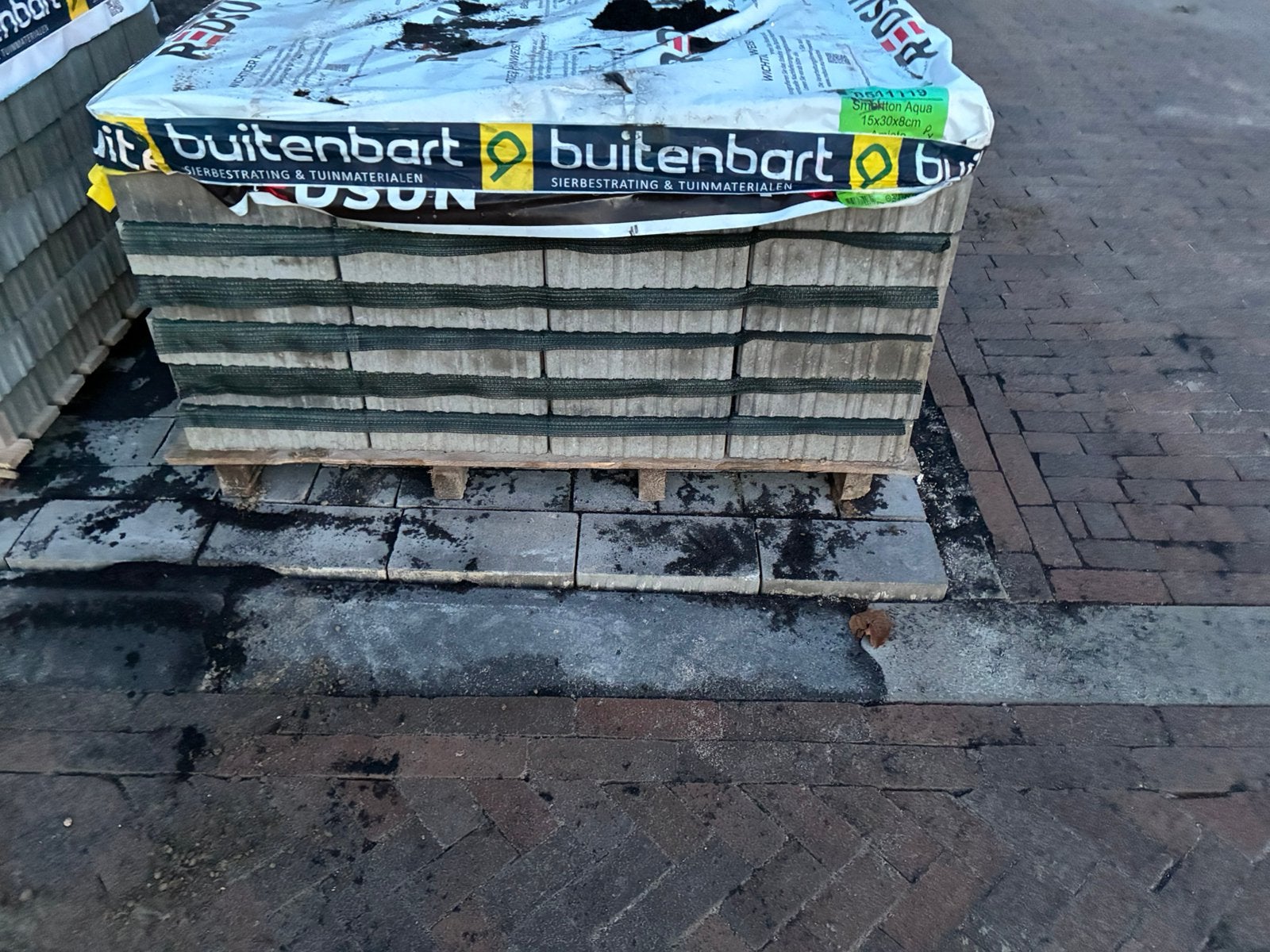 Pallet terras tegel, Ophalen, Zo goed als nieuw, Minder dan 100 cm, Biels