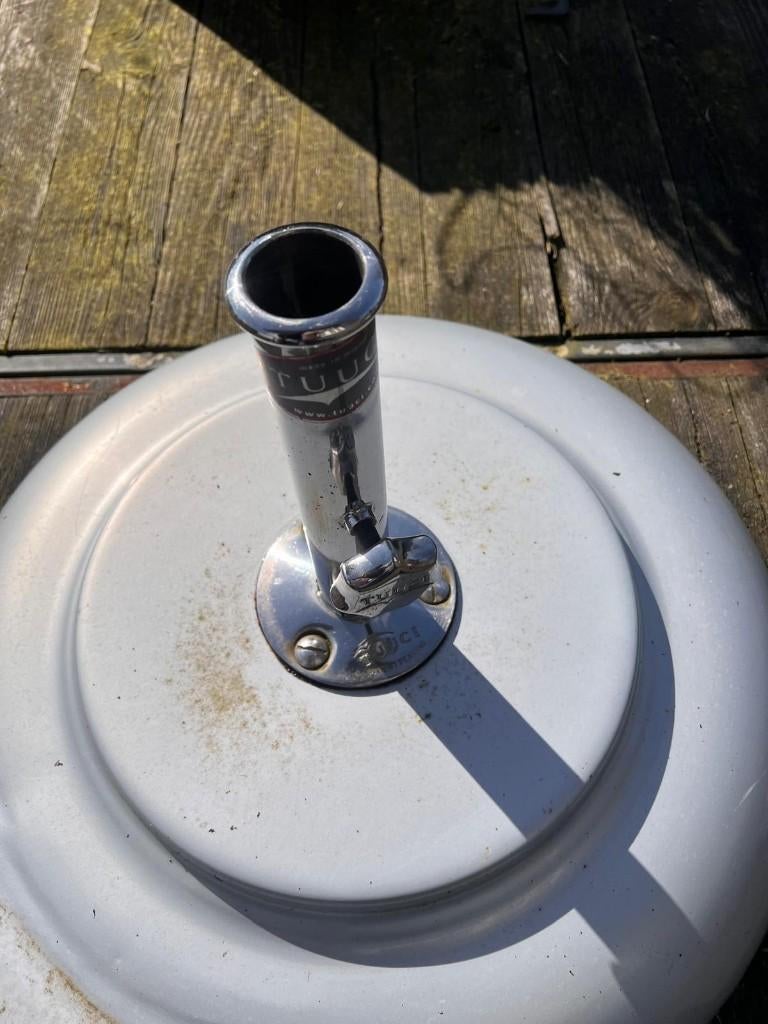 Tuuci parasolvoet 60 cm, Tuin en Terras, Ophalen, Verstelbaar, Zo goed als nieuw, Parasolvoet