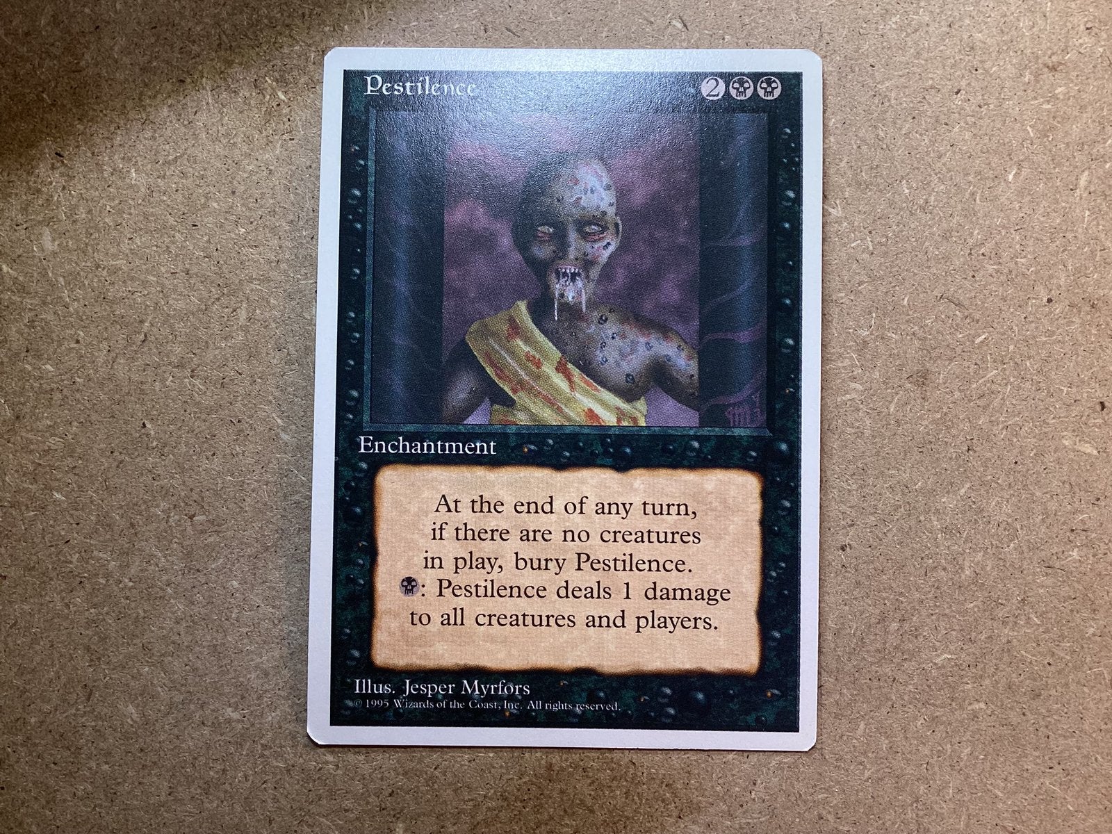1x Pestilence (Near Mint), Ophalen of Verzenden, Zo goed als nieuw, Losse kaart