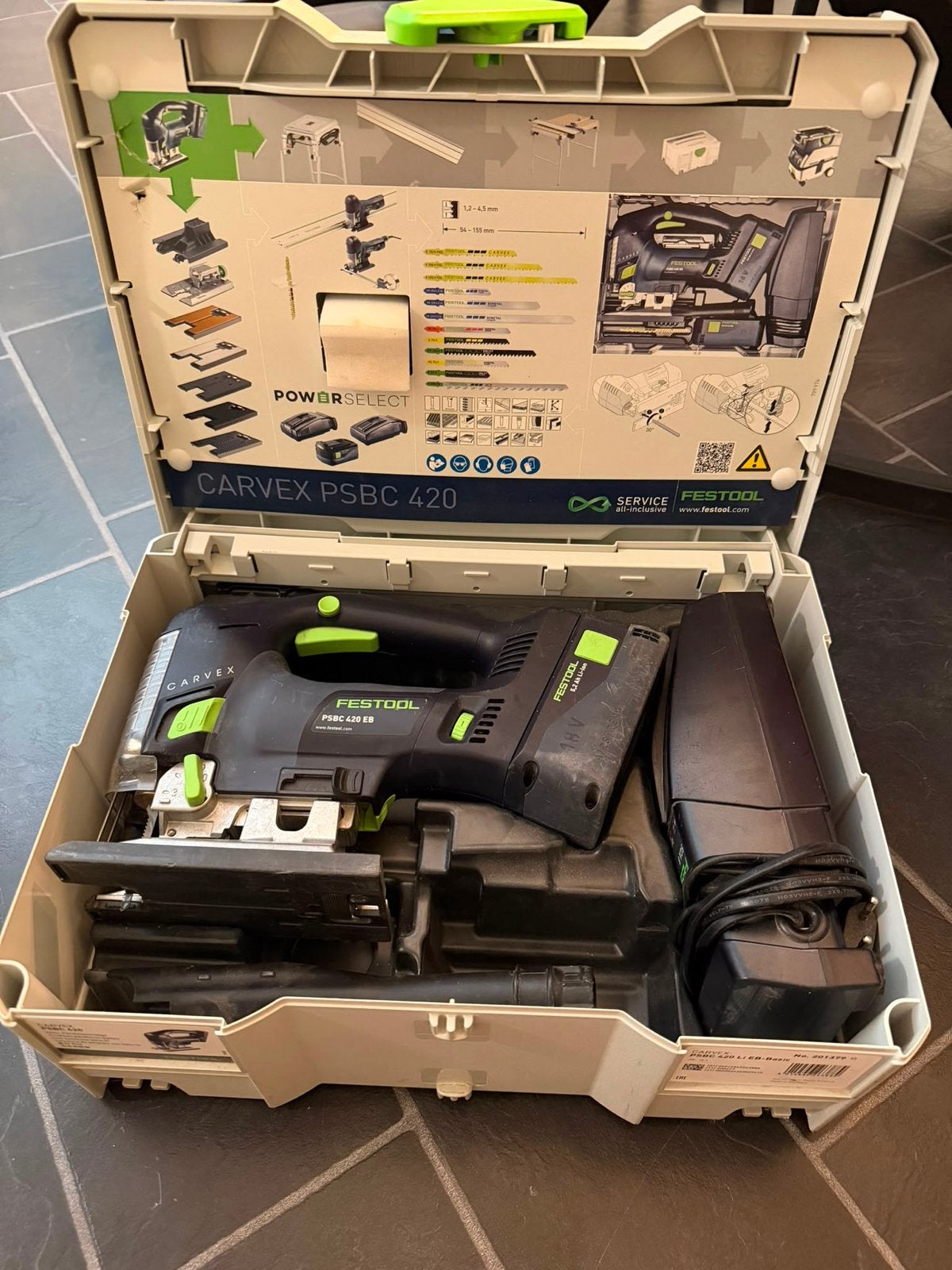 Festool PSBC 420 Li EB-Basic Decoupeerzaag met accu + lader, Ophalen, Zo goed als nieuw, Minder dan 600 watt, Decoupeerzaag