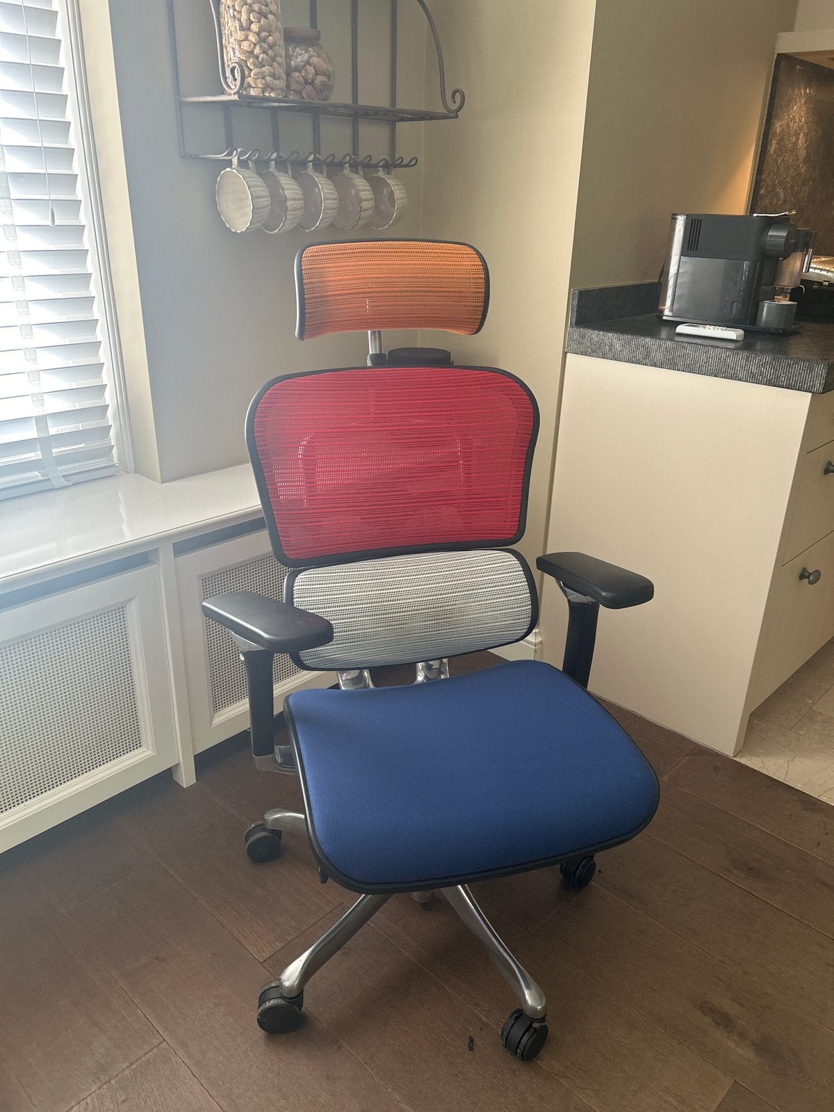 Ergonomische Bureaustoel - Multikleurig, Ophalen, Gebruikt, Overige kleuren, Bureaustoel